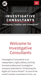 Mobile Screenshot of investigativeconsultants.com