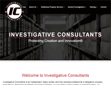 Tablet Screenshot of investigativeconsultants.com